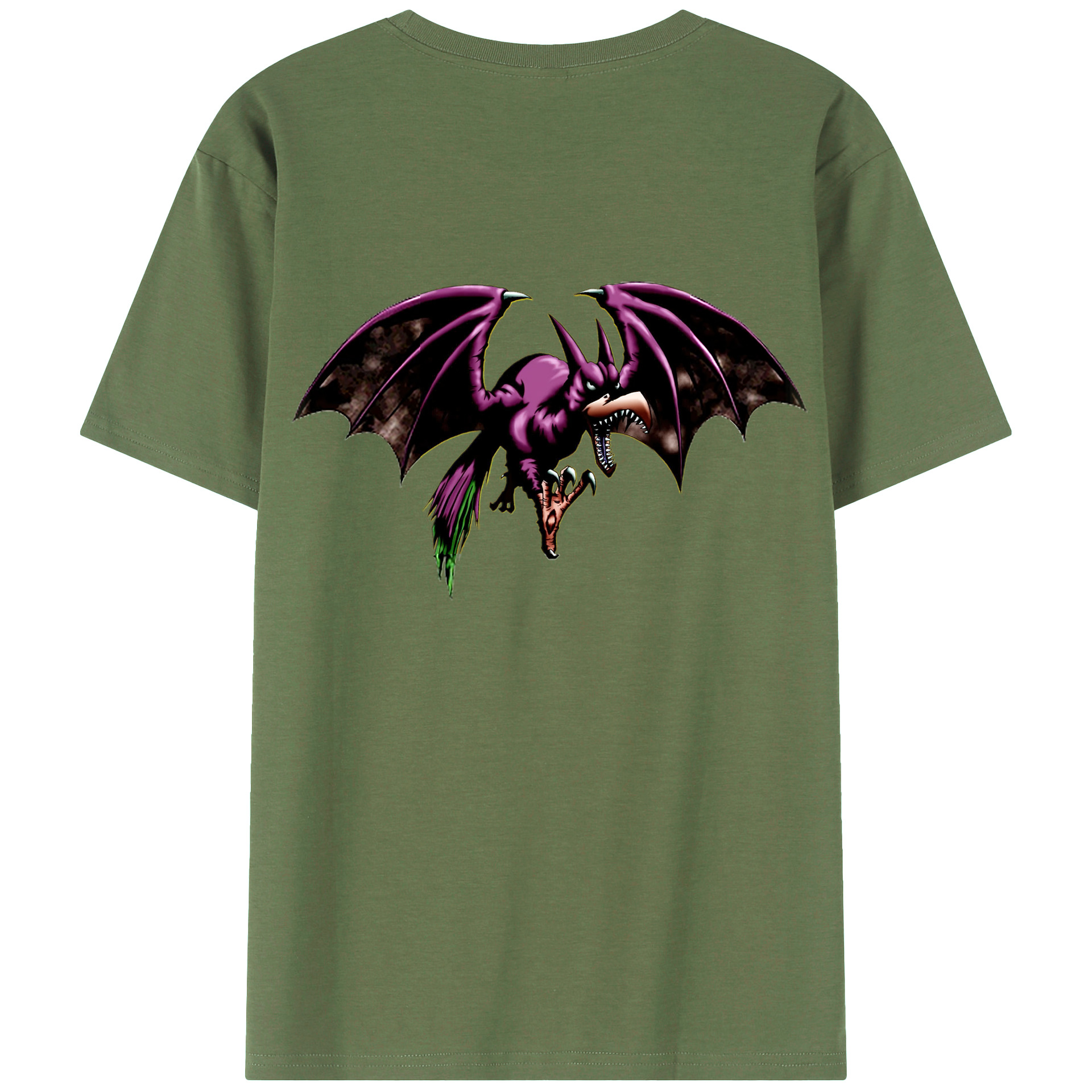 （画像用） 遊☆戯☆王 Yu-Gi-Oh! 綿100％ メンズ半袖Tシャツ（バックプリント） 通気性